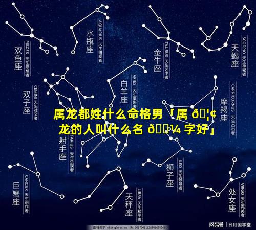 属龙都姓什么命格男「属 🦢 龙的人叫什么名 🌼 字好」